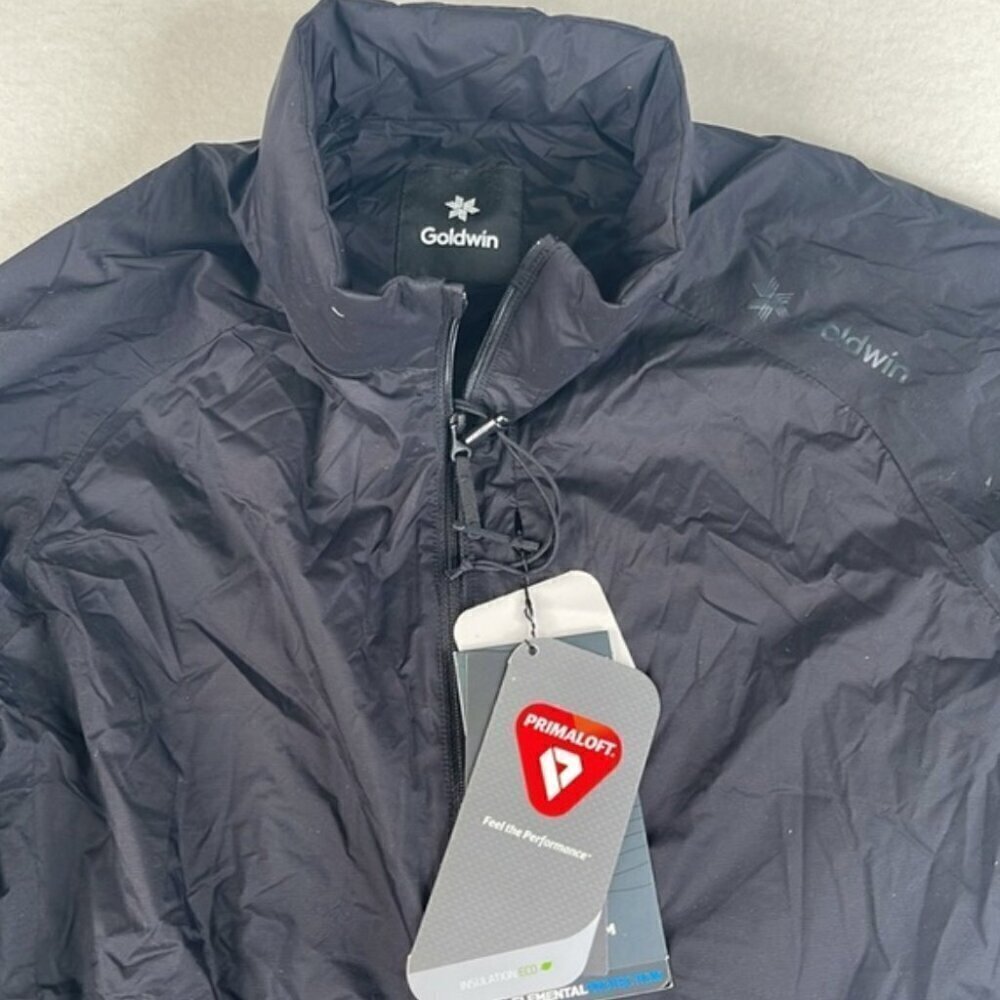 Goldwin Insulated Pullover Jacket Black Medium NW… - image 4